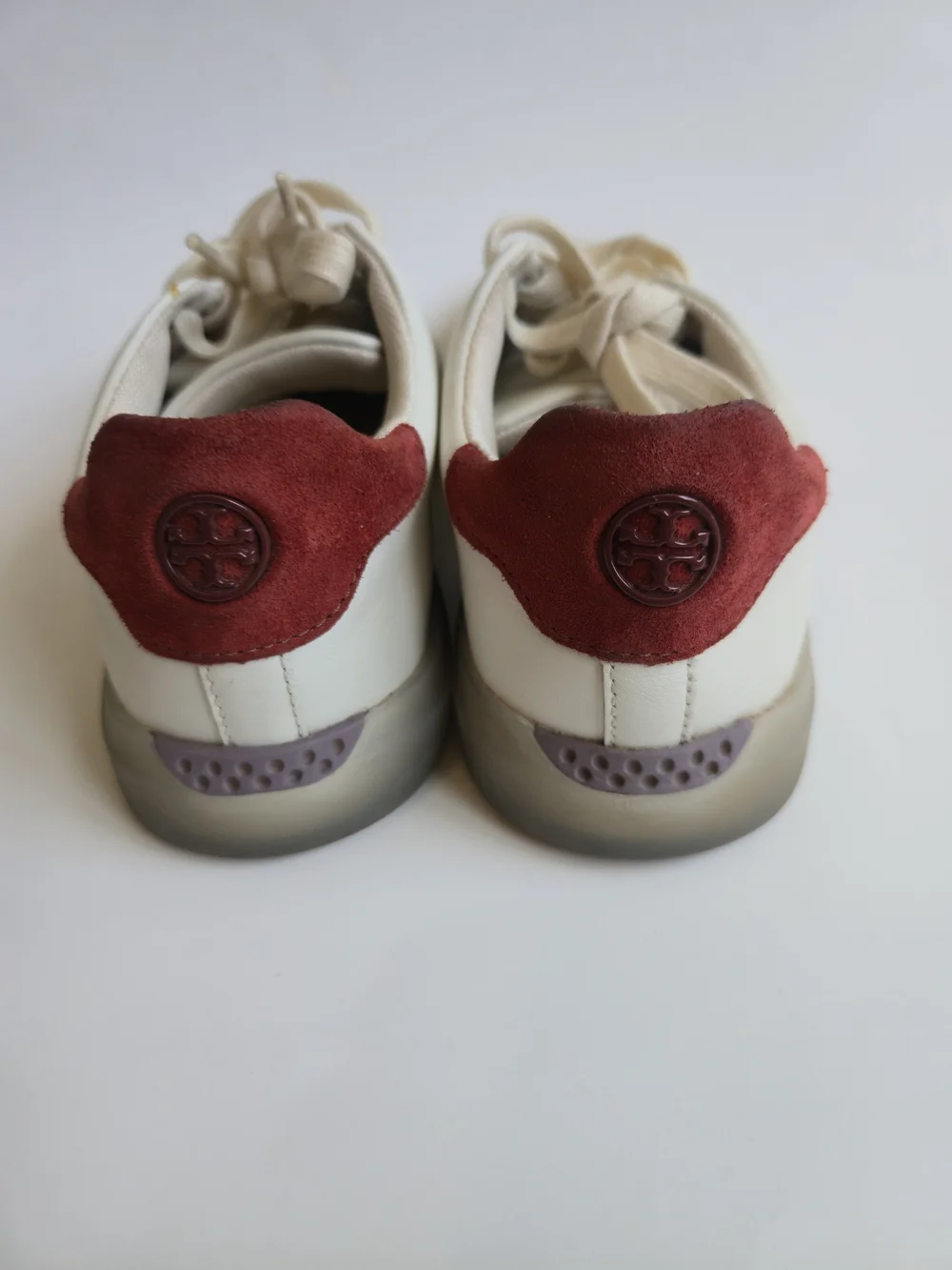 Tory Burch Howell Court Sneakers shoes women's 7 Off-white leather